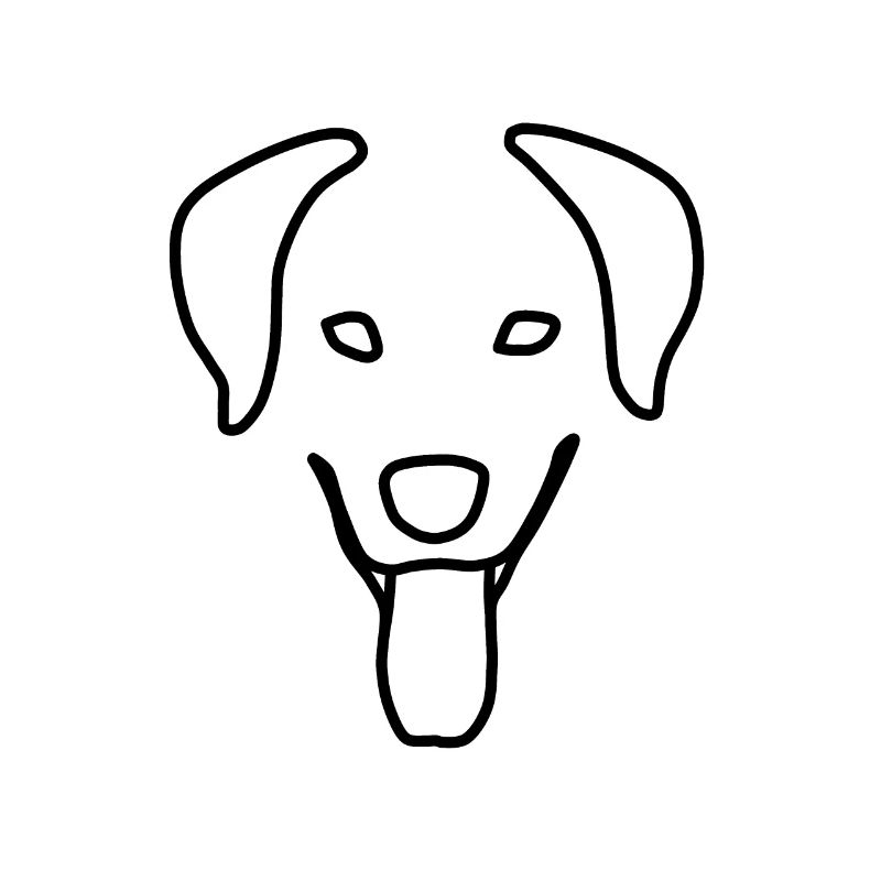 Un visage de chien