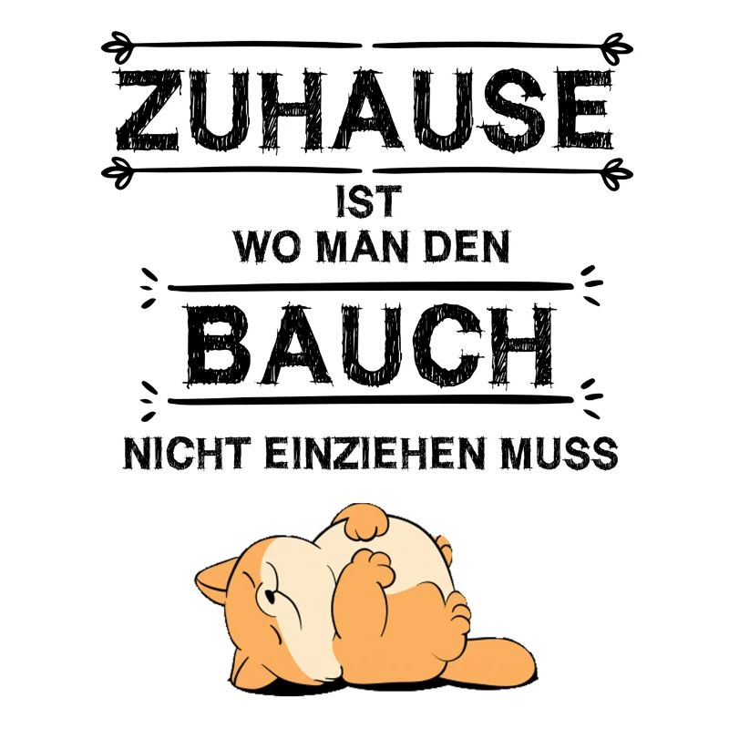 Zuhause ist Katze faul