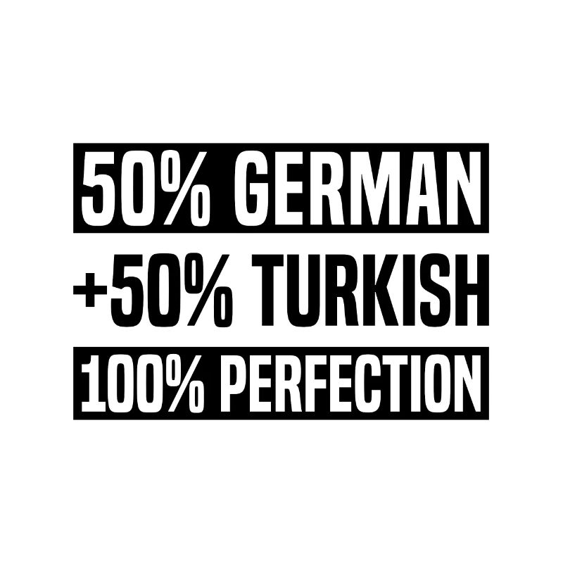 Half Turkish German Roots Pride Baby Gift