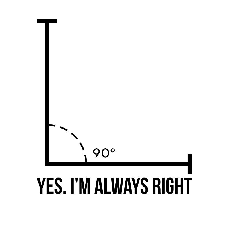 Math Teacher I'm Always Right Algebra Gift
