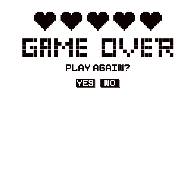 Game Over Lettrage Rétro