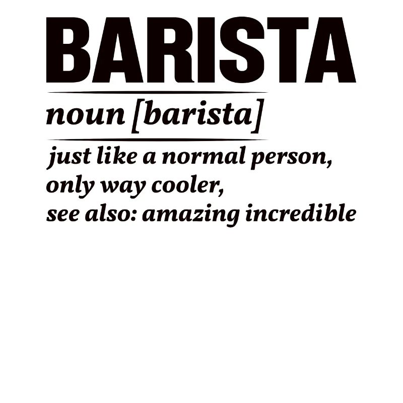 Stolzer Barista Beruf Kaffee Catering Espresso