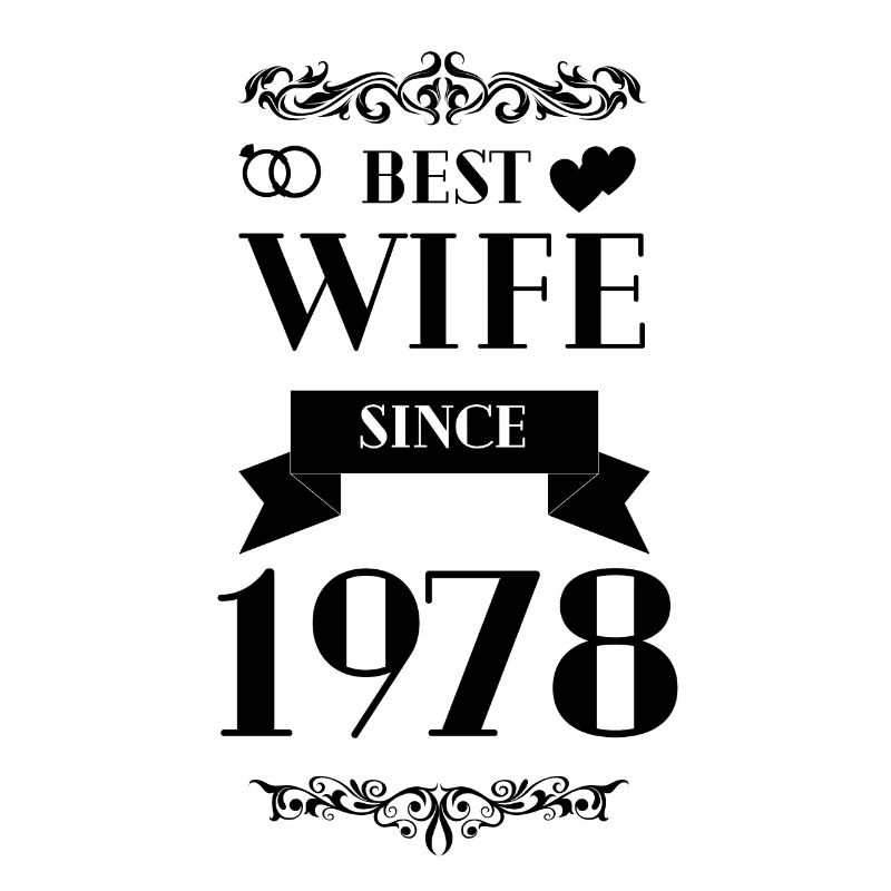 Beste Ehefrau seit 1978 Hochzeitstag