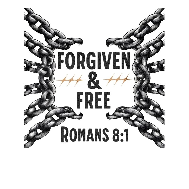 Forgiven and Free Romans 8:1 Broken Chains