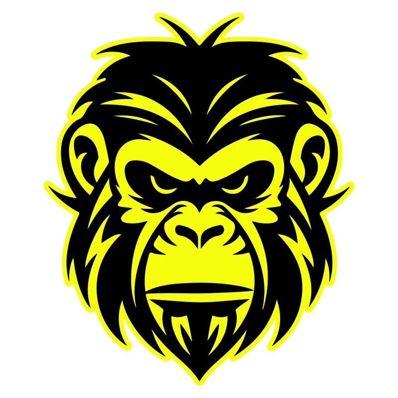 Icône de portrait de tête de singe