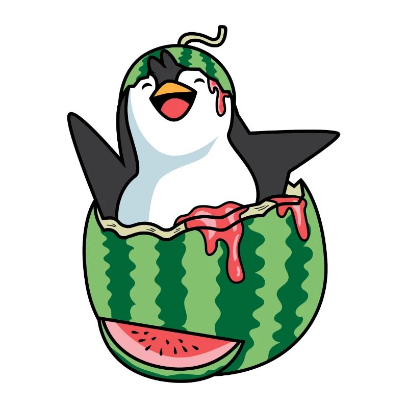Melon Penguin Fruit Merchant Gift