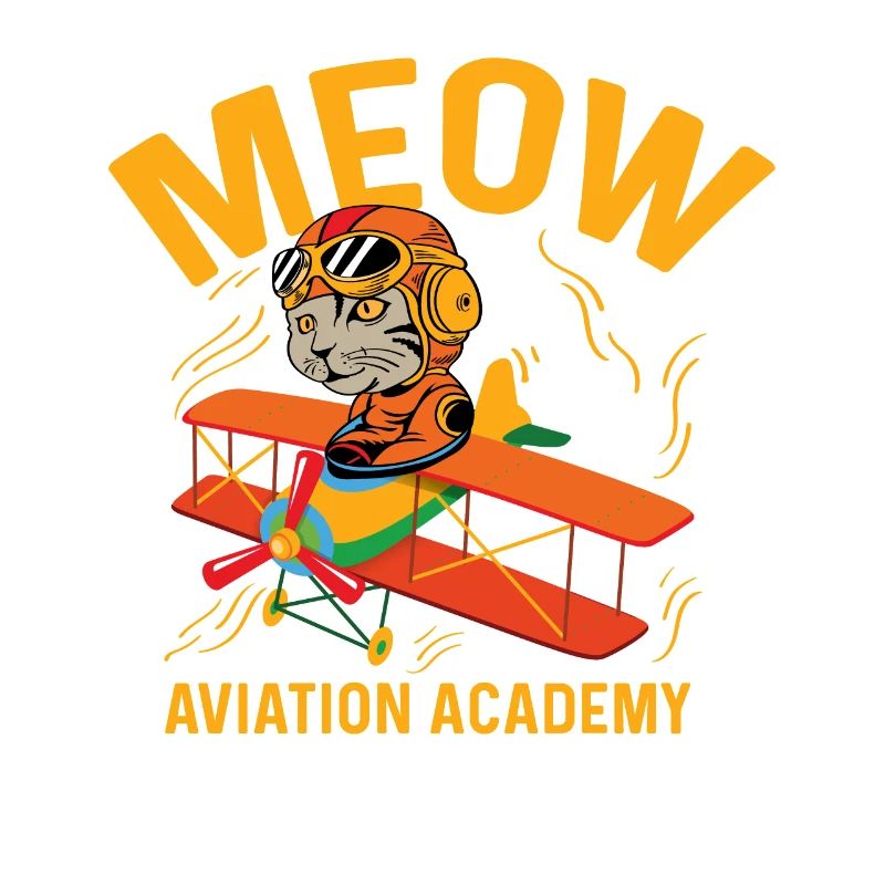 Meow Aviation Academy Kopilot Geschenk
