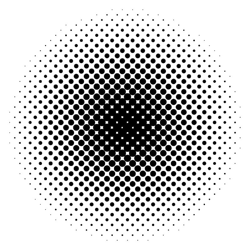 Round optical illusion