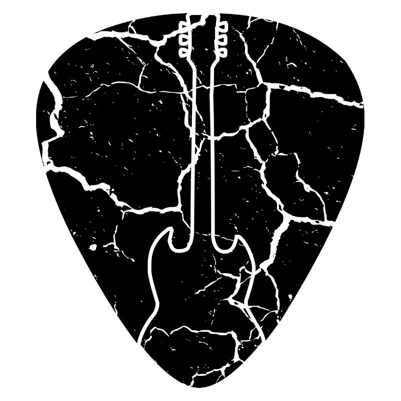guitar plectrum black lightning