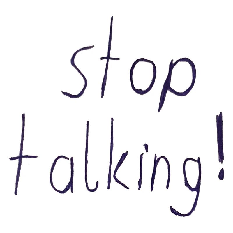 stop talking! shitty Design 24