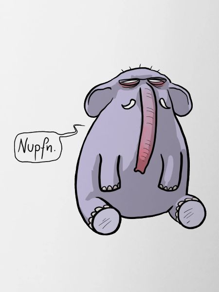Elefant Schnupfen