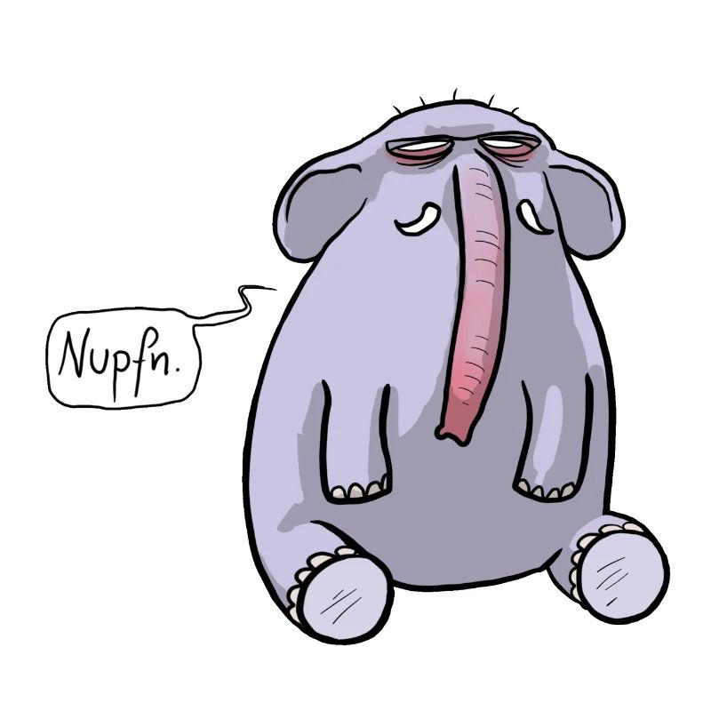 Elefant Schnupfen