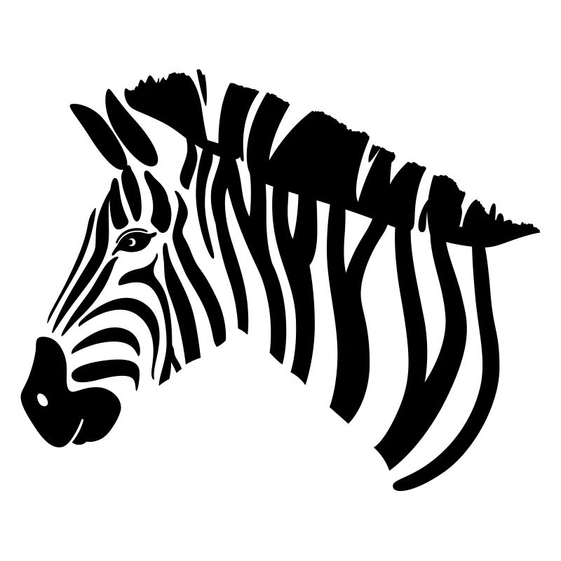 Zebra Head Illustration