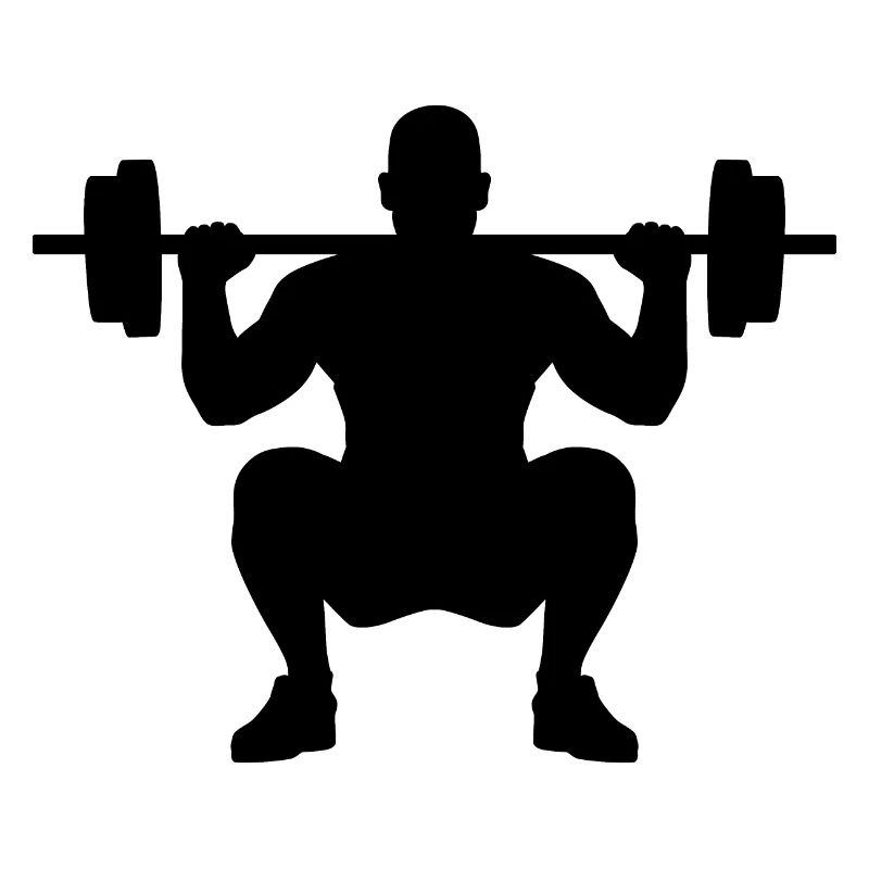 Hanteln Mann Silhouette