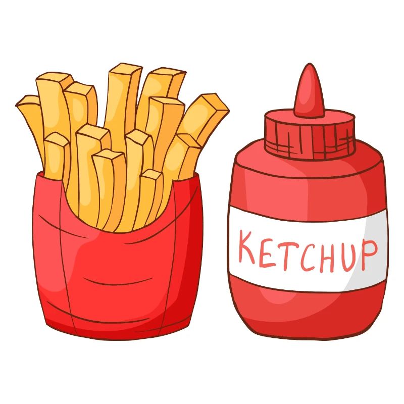Frites ketchup frites