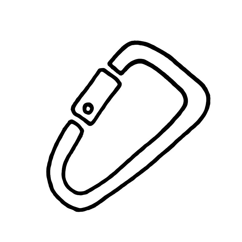 Karabiner klettern
