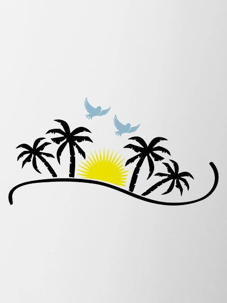 oiseaux coucher de soleil