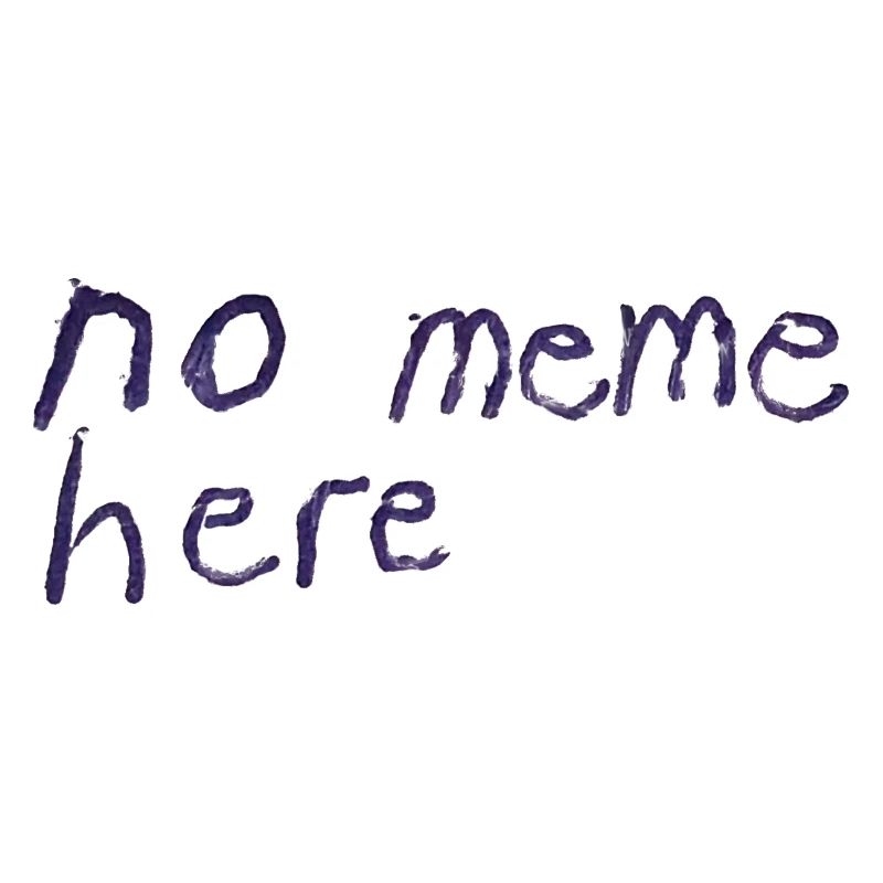 no meme here