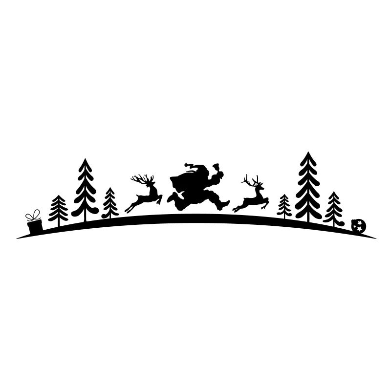 Weihnachten - Elche Weihnachtsmann Stress