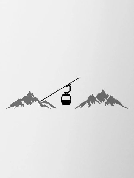 MOUNTAINS WINTER GONDOLA SKI
