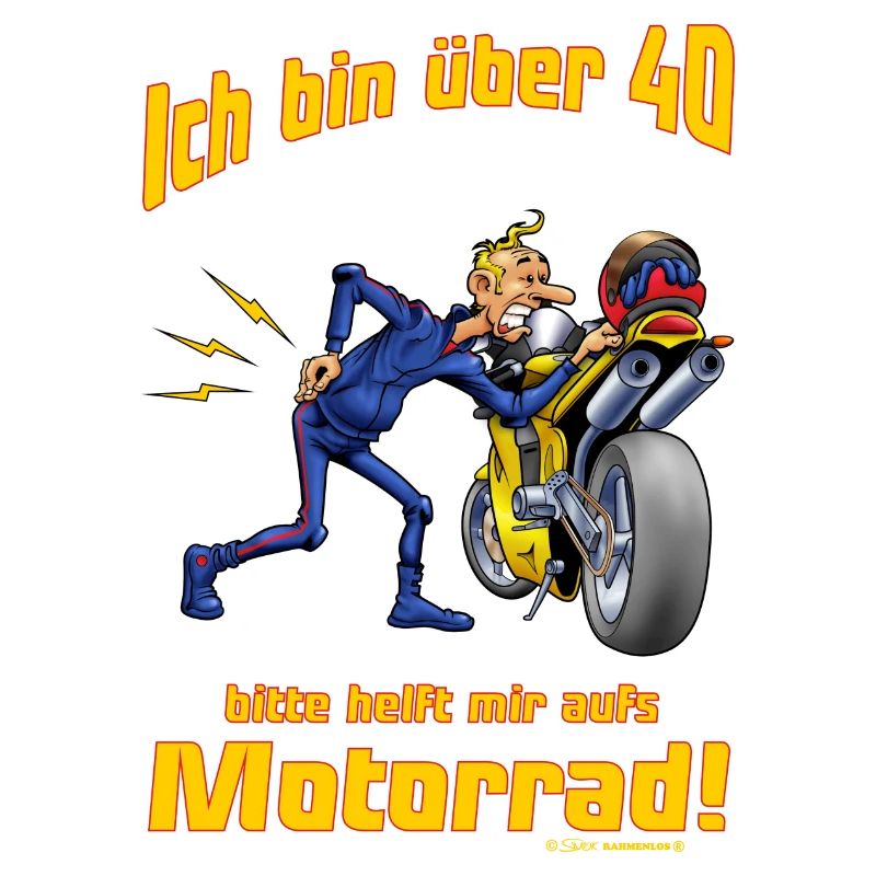 MD - Biker Shirt Design ich bin über 40 bitte