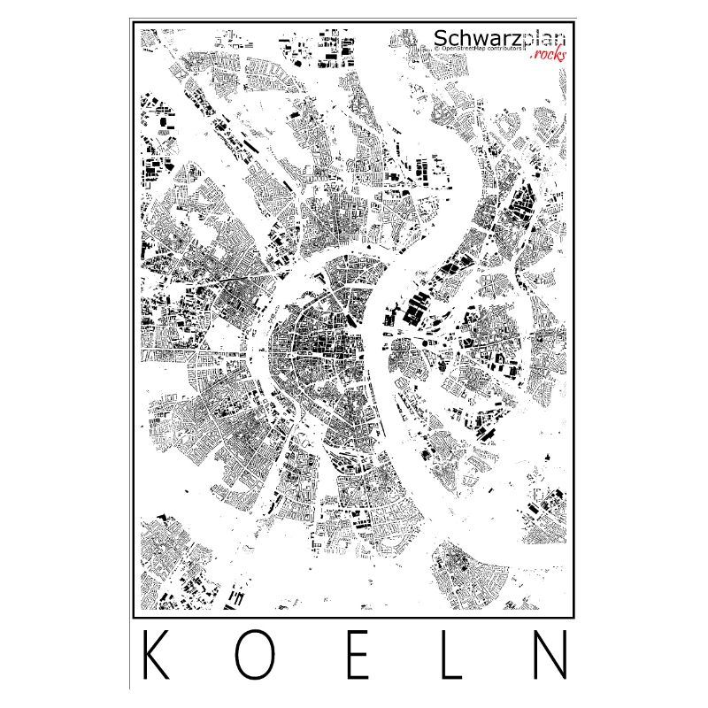 Schwarzplan Köln Figureground Diagram