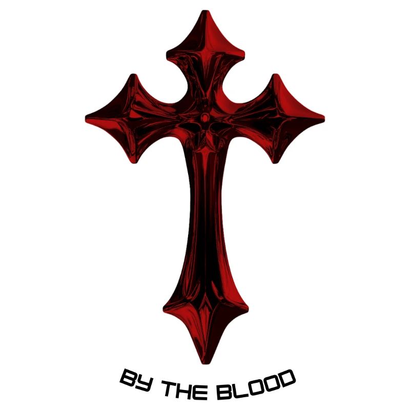 Rotes Gothic Kreuz-Talisman