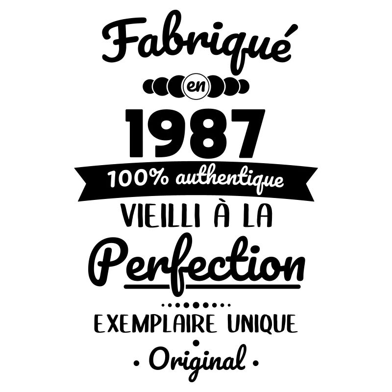 Anniversaire 35 ans - Fabriqué en 1987