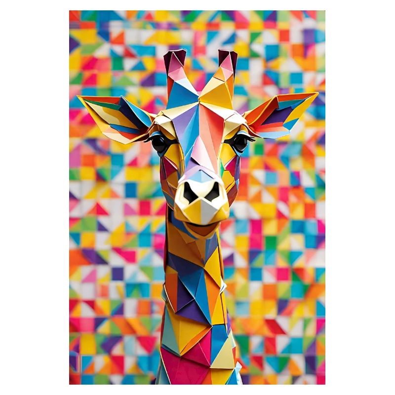 Girafe arc-en-ciel