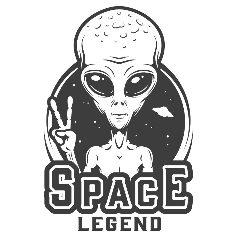 Légende de l'espace extraterrestre extraterrestre