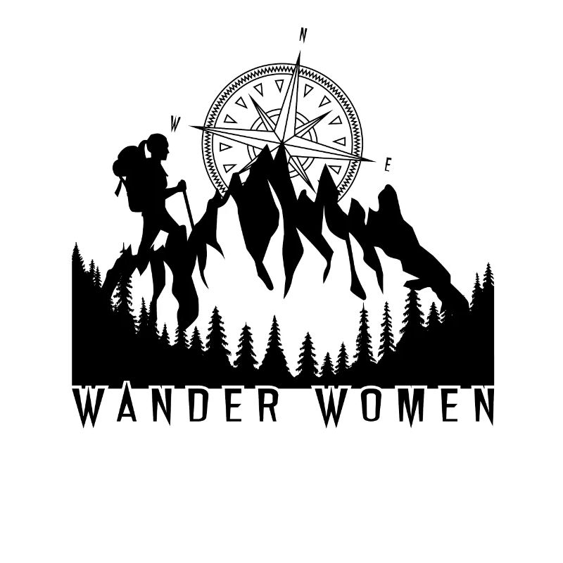 Frau Wandern Berge