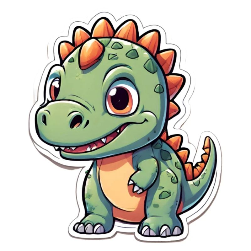 Chiot dinosaure amical