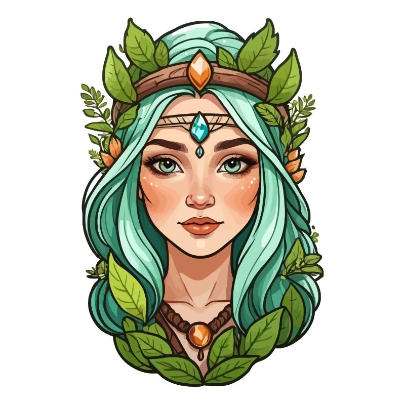Druidin Druide Fantasy Illustration