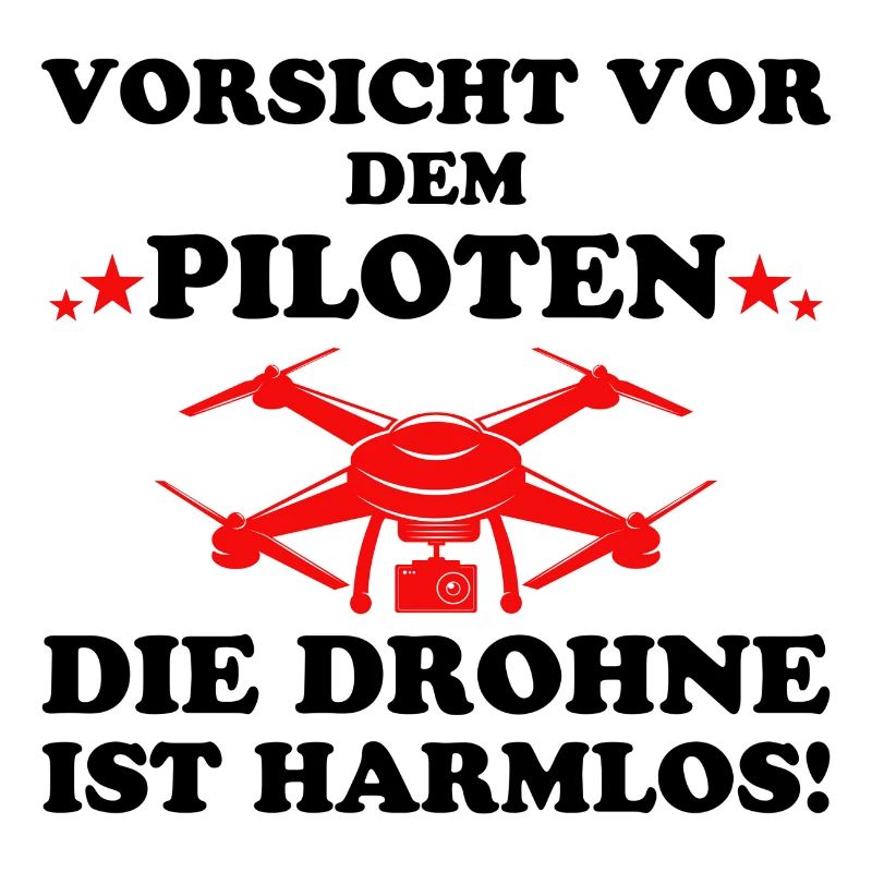 Vorsicht vor dem Piloten Drohne Lustig Geschenk