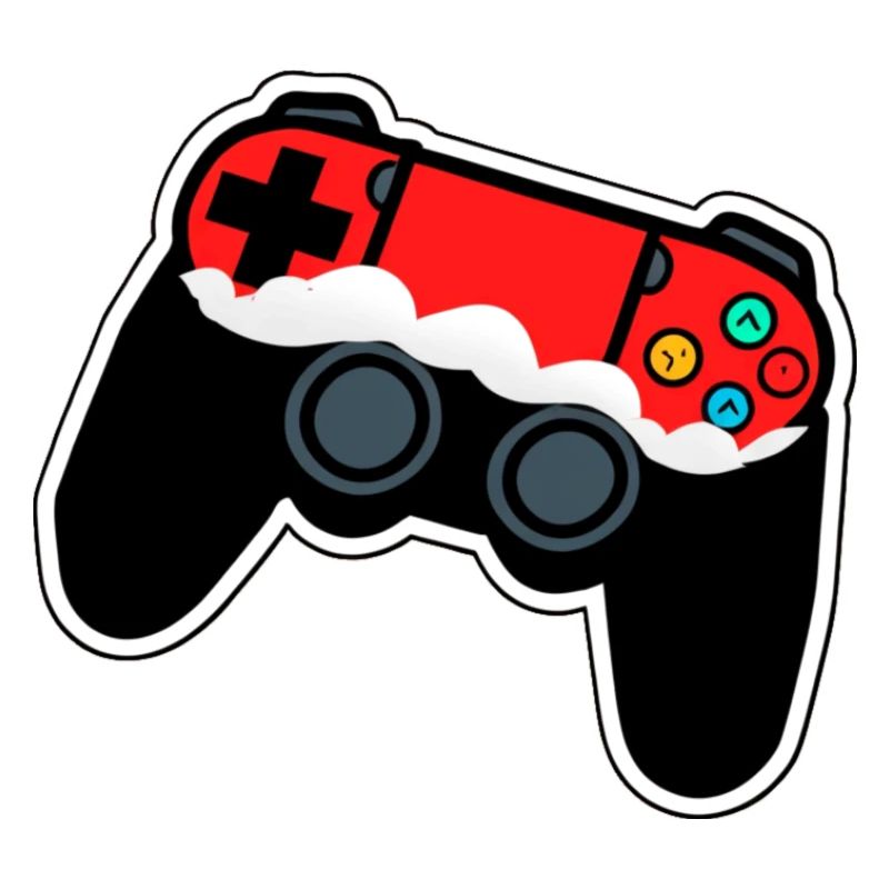 Red & Black Christmas Game Controller