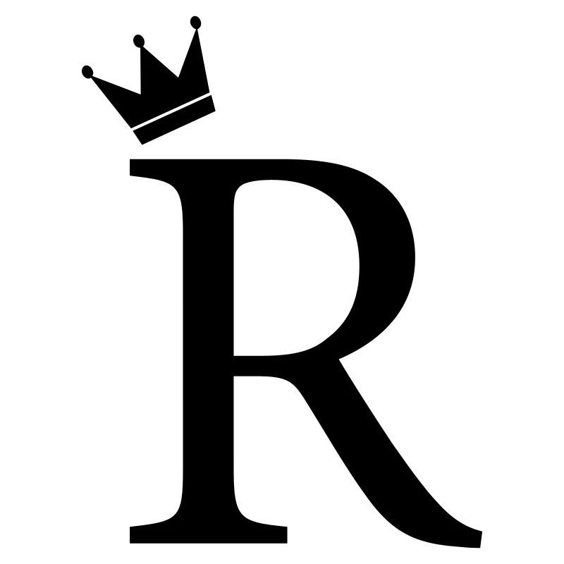 R Monogram Crown