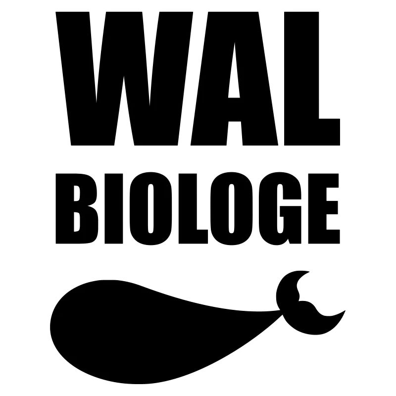 Nerdy Design "WALBIOLOGE", mit stilisiertem Wal