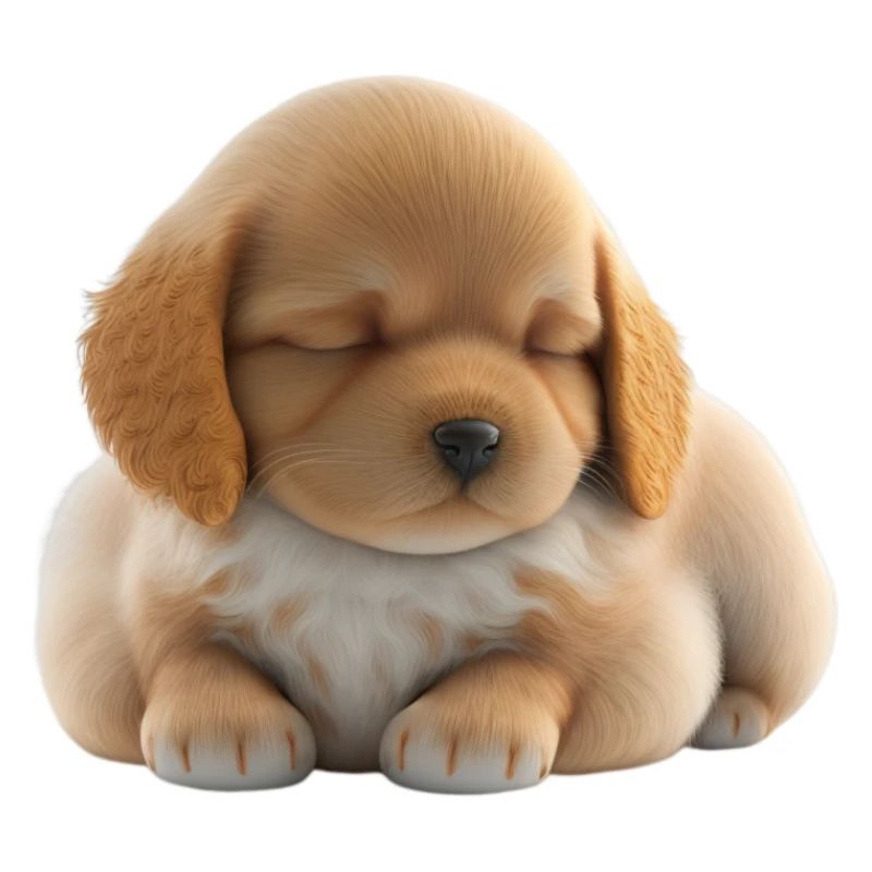 MIGNON CHIOT - TOUT DOUX - PAS DE BRUIT, IL DORT