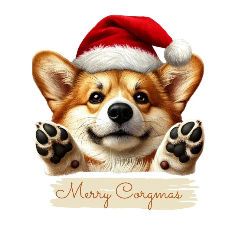 Merry Corgmas – Weihnachts-Corgi Design