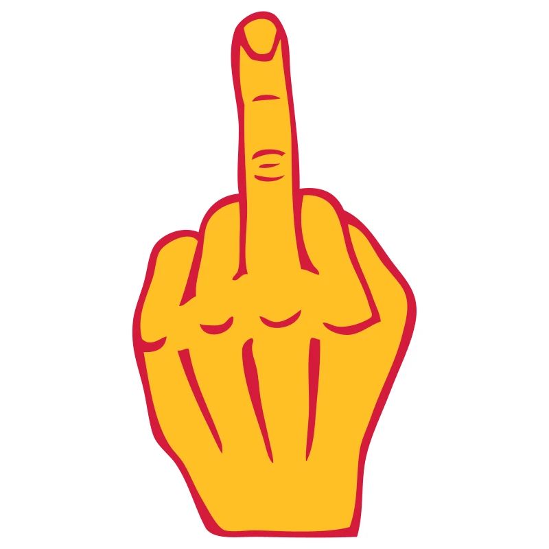 Fick Mittelfinger Beleidigung Provokation