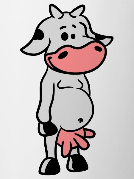 Petite vache douce mignonne