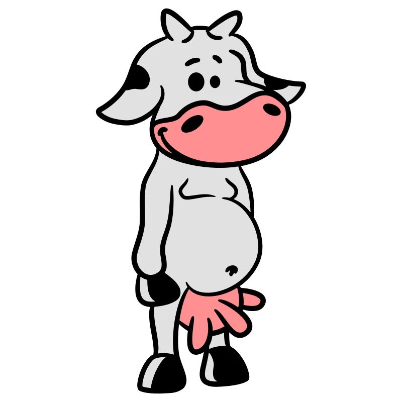 Petite vache douce mignonne