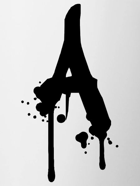 A graffiti drops Farbklex spray