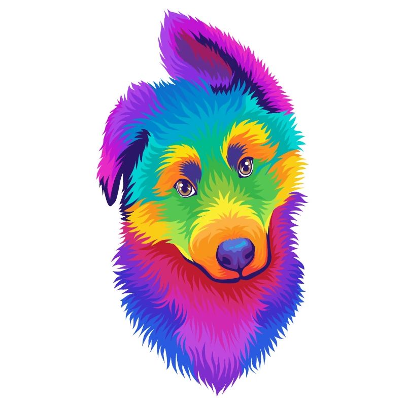 Chiot allemand de berger de Pop Art