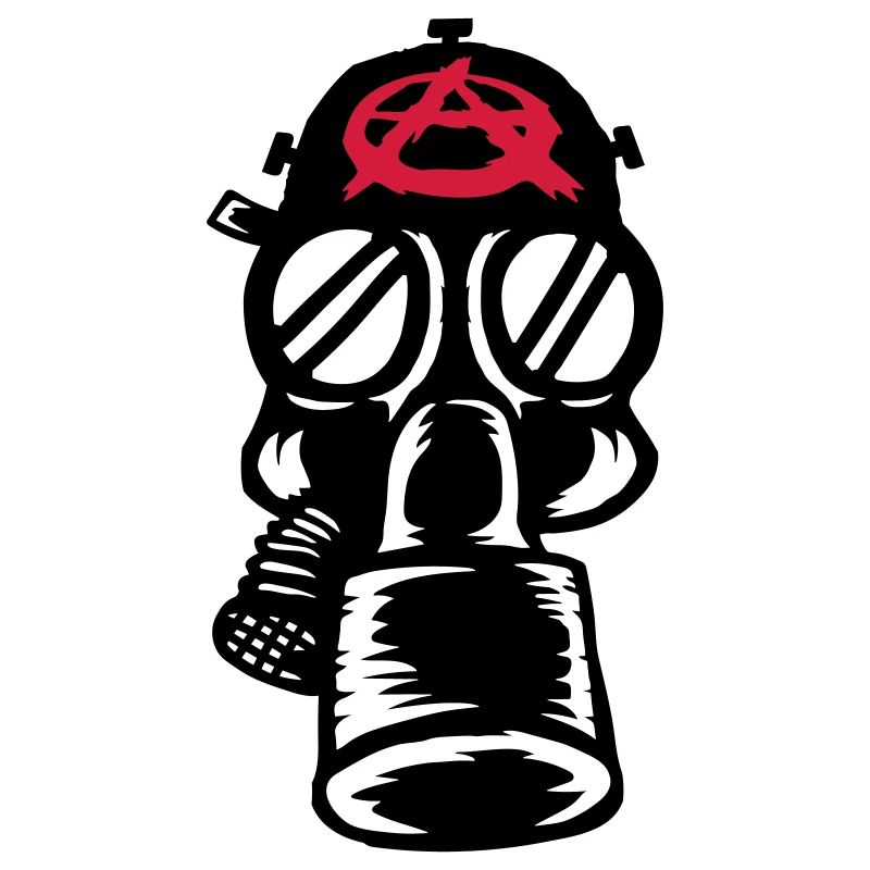 Anarchy Punk Gas Mask Retro