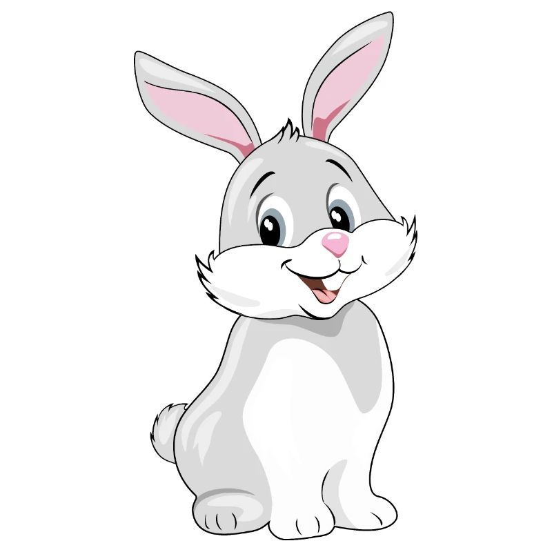 Cute smiling rabbit