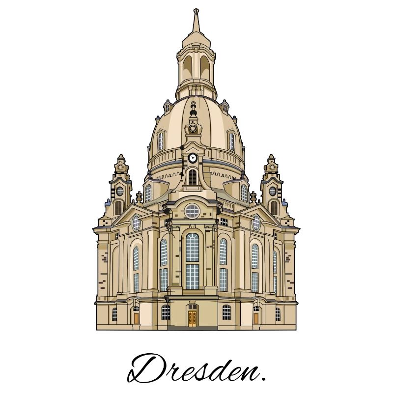Frauenkirche // Dresde // Illustration