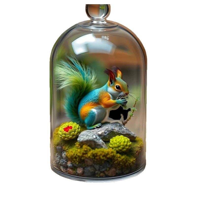 Eichhörnchen im Glas