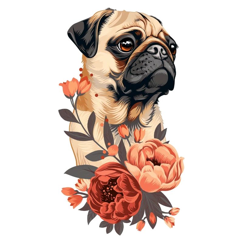 Carlin aux fleurs