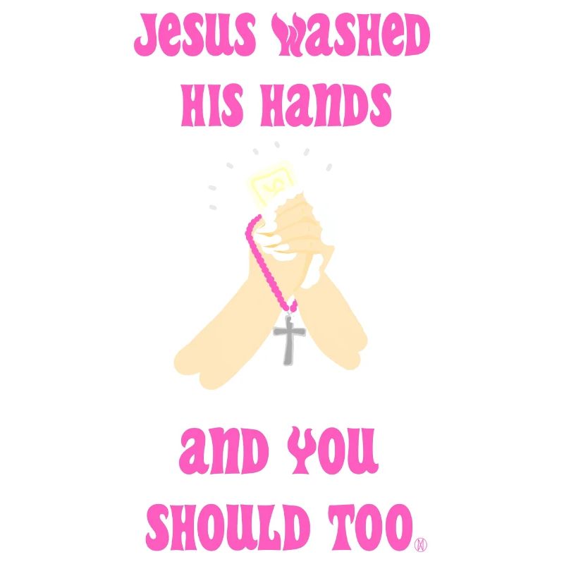 Jésus Lavait Ses Mains version rose
